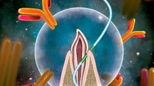 This vaccine uses dental floss instead of needles